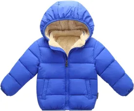 Baby Boys Girls Toddlers Winter Coats Puffer Jacket Hooded Down Snow Jacket Coat Outerwear