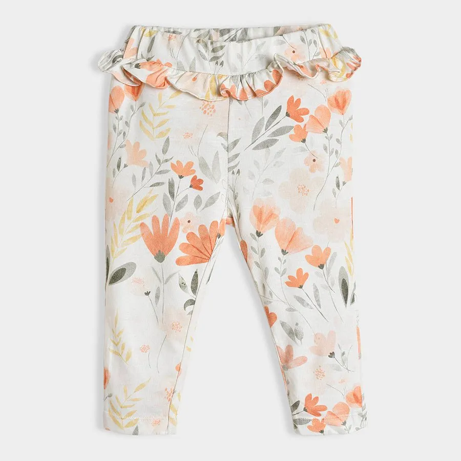 Fruits Frill Printed Legging Set Pack of 2