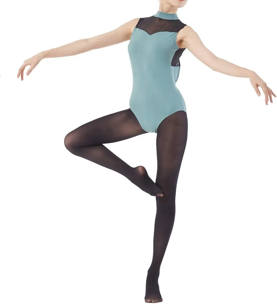 MANZI 1-3 Pairs Women's Girl's Dance Tights Convertible Transition Ballet Tights 40D