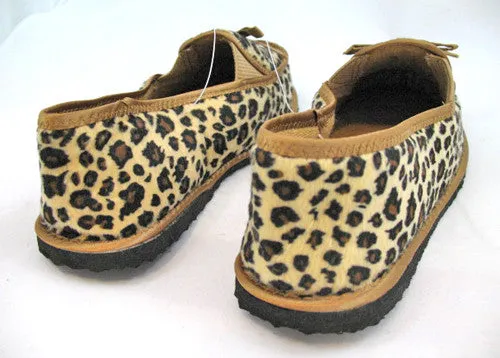 NEW Womens Shoes AFRICAN Safari ANIMAL PRINTS Leopard Cougar Pattern FLAT SHOE size 6 W 6W
