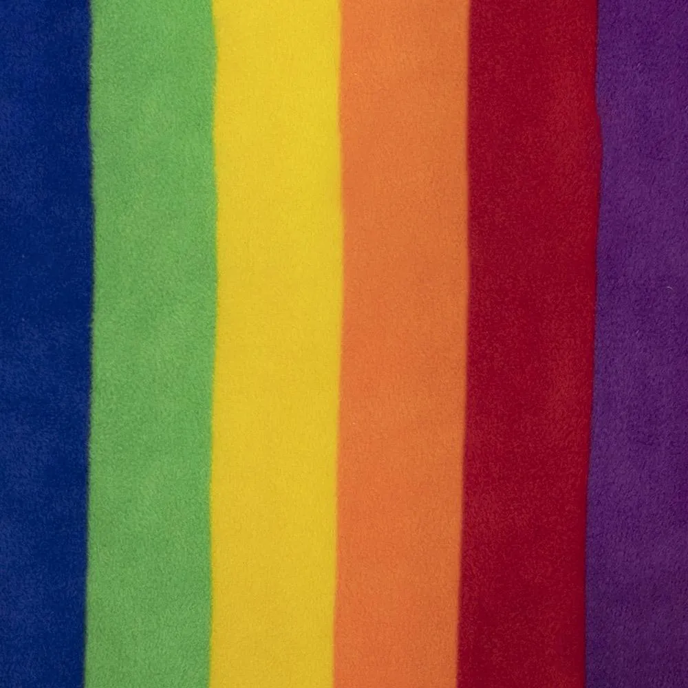 PRIDE Anti Pill Rainbow Fleece - Purple