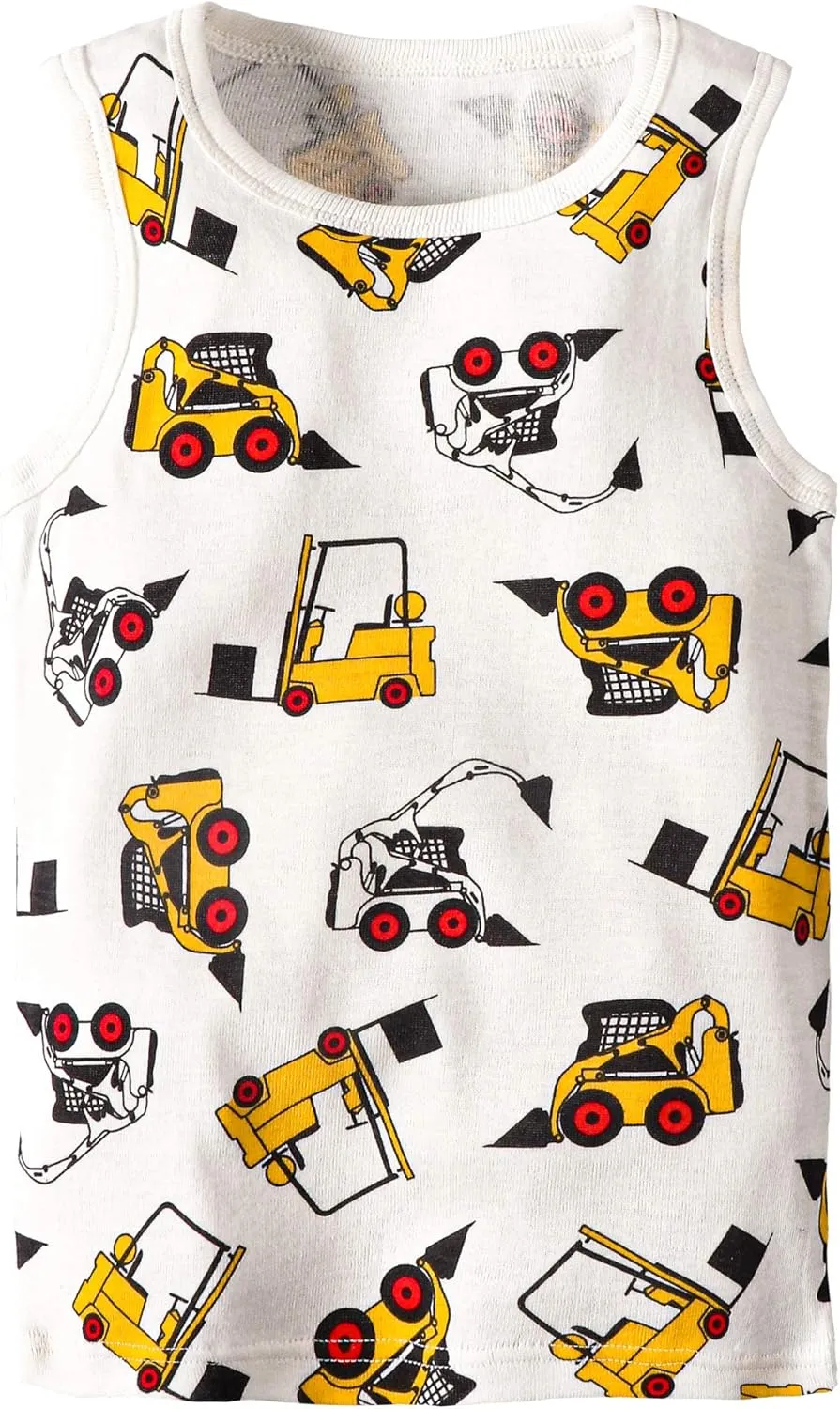 Toddler Baby Boys Tank Soft Cotton Sleeveless Top Undershirts Pack of 3