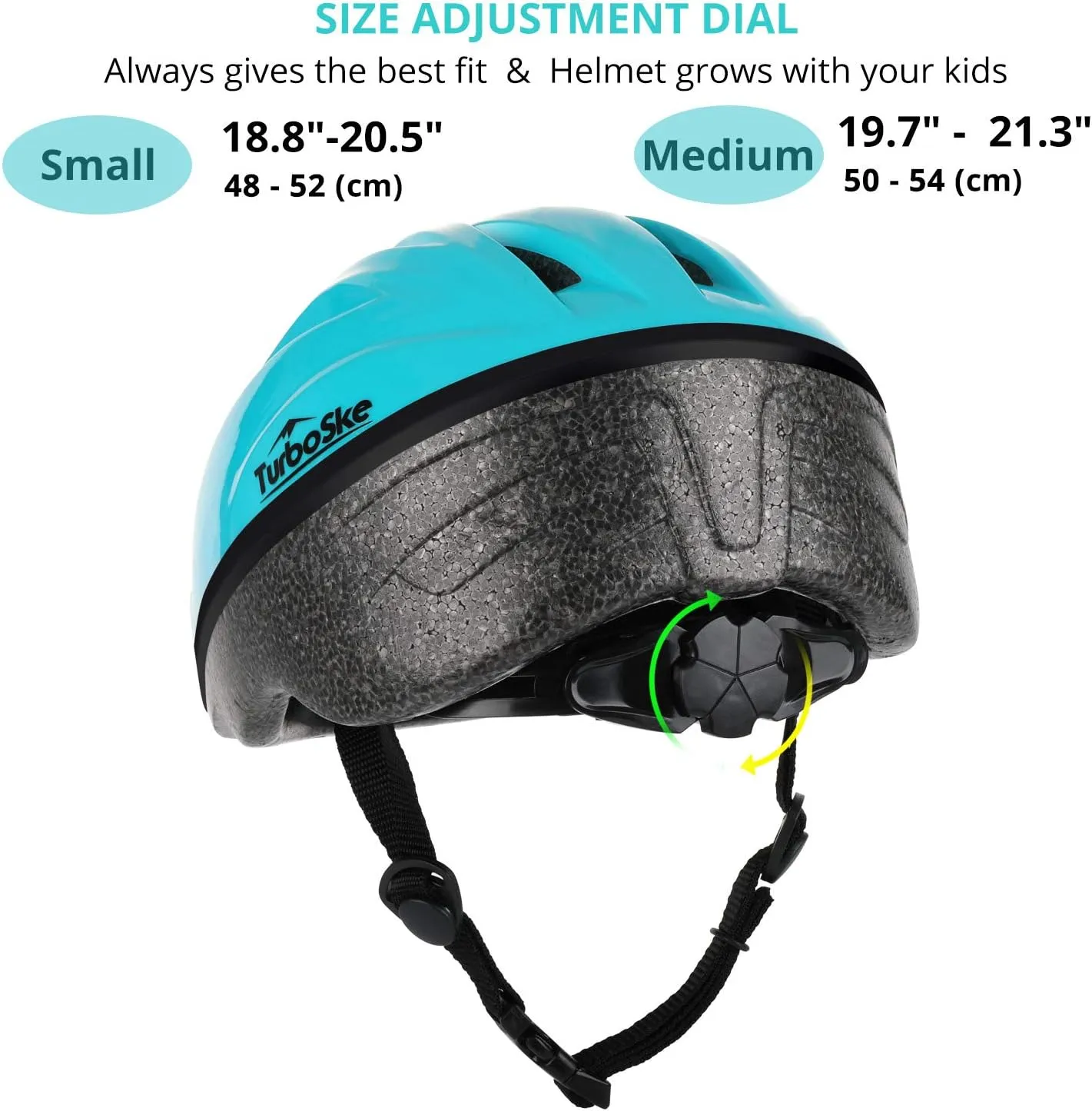 Toddler Kids Bike Helmet, Multi-Sport Helmet Size Adjustable for Boys and Girls